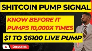HOW TO KNOW SHITCOIN BEFORE IT PUMPS | SHITCOIN CRYPTO | 10,000X PUMP LIVE | 4 SIGNALS IN 1 MONTH