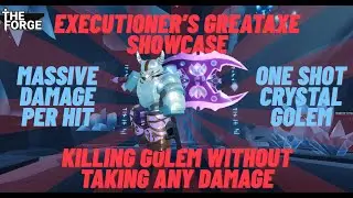 Roblox best game series | The Forge | Meta Greataxe | How to kill golem easily  #theforgeroblox