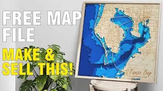 FREE Download &ndash; Bathymetric Map File for DIY Projects | Make & Sell Custom Ocean Art!
