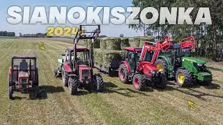 ☘️☆Sianokiszonka 2024!??💪☘️🔥Chłopcy oporowcy ☆Pierwsi we wsi!!!!👌☘️Zetor Johndeer Belarus i c360🔥