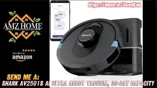 Shark AV2501S AI Ultra Robot Vacuum, with Matrix Clean, Home Mapping, 30-Day Capacity HEPA Baggles..