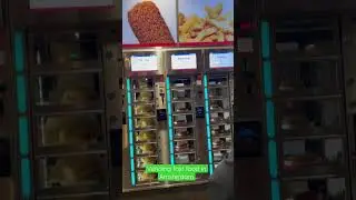 Hot fast food vending machines in Amsterdam