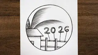 Welcome 2026 –Happy New Year 2026 drawing / Happy New Year 