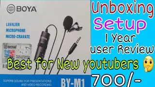 Boya BY-M1 unboxing and 1 year review ,#boyamic, #boyalavaliermic, #cheapestmicforyoutubevideo