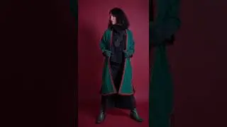 Turkman fashion | Turkman wool Coat, Find it at maralkunst jewelry store