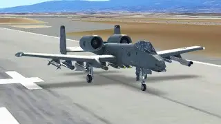 Infinite Flight | A-10 Thunderbolt II Training | Low Level Attack Practice takeoff, and landing 