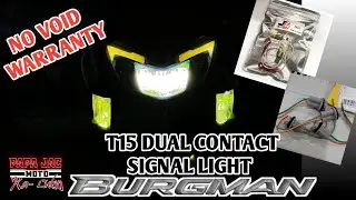 SUZUKI BURGMAN/ DUAL CONTACT SIGNAL LIGHT CONVERSION