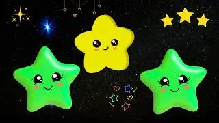 Twinkle Twinkle Little Star 🌟 Gentle Star Garden Sing-Along | Calm Animated Nursery Rhymes for Kids