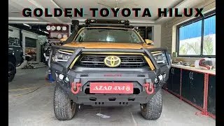 🚘 Golden Toyota Hilux Customized | Beyond Ordinary 🚀 | Ultimate Toyota Hilux Build ⚡