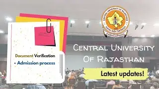 Docs. Verification In CURAJ| Curaj Admission Process | Central Auditorium| #curaj #cuetpg #college