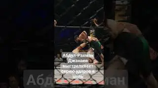 Абдул-Рахман Джанаев выстреливает серию ударов в цель #mma #popmma #аса