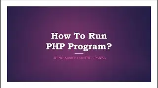 How to run PHP file in Localhost using XAMPP server (Turn On CC)