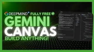 Gemini Canvas: NEW Powerful Coding Agent Can Build ANYTHING & IS FULLY FREE!