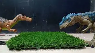 Allosaurus vs suchomimus Jurassic world chaos theory combate de Ubaldo gamer toys