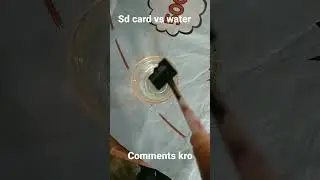 sd card vs water expermant masti Short video
