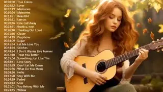 Top 40 Guitar Covers of Popular Songs - Best Instrumental Music For Work, Study, Sleep