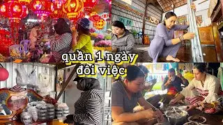 #834 Cận tết hai chị em phải chạy hàng chia sẻ công việc kiếm tiền thêm tiếp sức chung tay cùng làm 