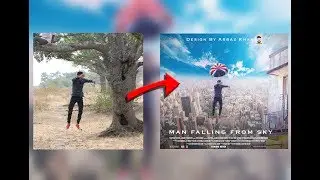 Flying Falling Photo Manipulation | Sky Falling | Photoshop Tutorials