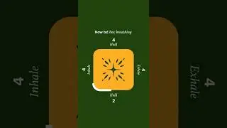 Box Breathing Technique/ Mindfulness exercise #psychology #relaxing #shorts