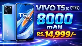 Vivo T5X 5G is Here With 8000mAh Big Battery 🔥