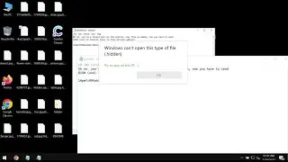 Hidden ransomware [.hidden file virus] removal.
