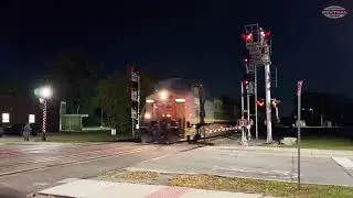Railfanning Romulus Michigan After Dark