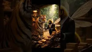 Tiger and ant #viral #ants #tiger #baby