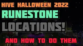 Hive Halloween 2022 RUNESTONE LOCATIONS! + How To Do Them!
