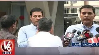 EC Rajat Kumar Meeting With Officials Over Parliament Elections | Hyderabad | V6 News