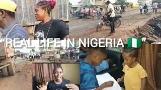 A Day in My Life in Nigeria 🇳🇬 | School Runs, Cooking & Bad Roads Reality 