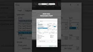 Outlook | Font change