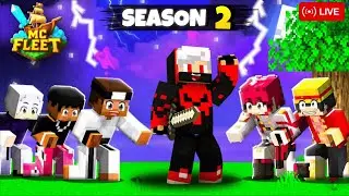 McFleet Season 2 Day-4 Building God Armor 🔥 | Minecraft Live Stream🔴