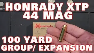 44 MAG HORNADY XTP-GROUP EXPANSION, 100 YARDS