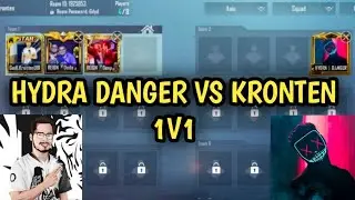 HYDRA DANGER VS KRONTEN GAMING 1V1 TDM MATCH | PUBG MOBILE