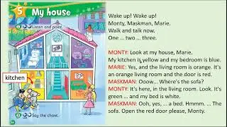 Kid's Box Starter - Unit 5 - My House - 1 - Listen and point.