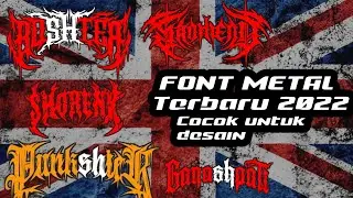FONT METAL PSHT Terbaru/// cocok untuk desain