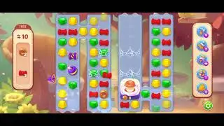 HomeScapes Level 1162 Walkthrough || Donut Red Tile Collectable || 6 Moves Left #homescapes