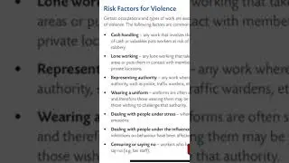 Risk Factors of Work Related Violence | NEBOSH IGC | Book 2 | Urdu/Hindi | Lecture #167 Part 2