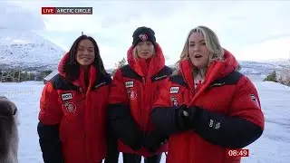 Vicky Pattison, Laura Whitmore, Sara Davies (Red Nose Day Challenge) On BBC Breakfast [23.02.2024]