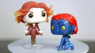 Mystique and Jean Grey Marvel Target Exclusives   Funko Pop 360 view