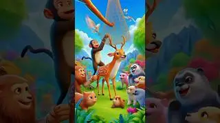 Unity Saves the Deer🦌 | Friendship & Teamwork Story#unityisstrength #hindistories #ai #shorts