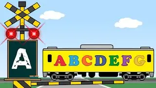 電車 踏切 アニメ Railway level railroad crossing song  ABCの歌