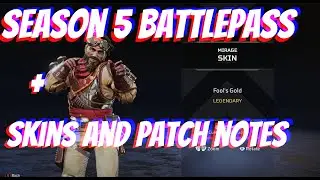APEX SEASON 5 PATCH NOTES AND BATTLEPASS