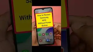 How to restart samsung M32 without power button #shorts