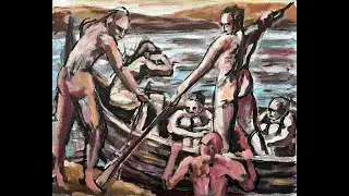 Mythology painting sketches. Polyphemus & Charon
