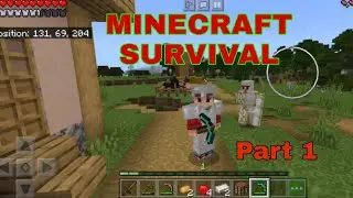 Minecraft Pocket Edition || Survival Series Part 1 || Mobile Gameplay Gamer Boy mrP ||