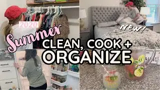 SUMMER CLEAN, COOK + ORGANIZE #WITHME | HOMEMAKING MOTIVATION 2020
