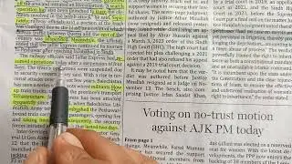 How to Read Newspaper Easily// Jaffar Express escape bomb attacked// Reading Newspaper Articles 