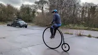 First penny farthing ride 