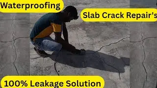 Slab Crack Repair | Leakage & Seepage का Permanent Solution | Slab Waterproofing Secrets 🏠